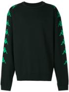 Paura Logo Stripe Sweatshirt - Black