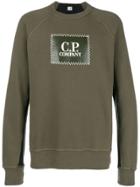 Cp Company Logo Print Sweatshirt - Green