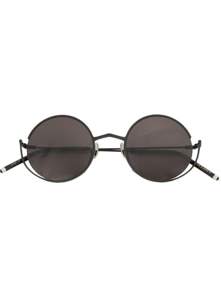 Sener Besim Round Frame Sunglasses - Black
