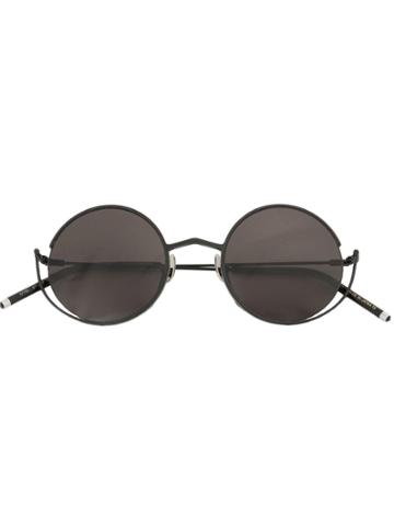 Sener Besim Round Frame Sunglasses - Black