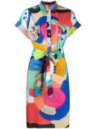 Sara Roka Carley Shirt Dress - Blue