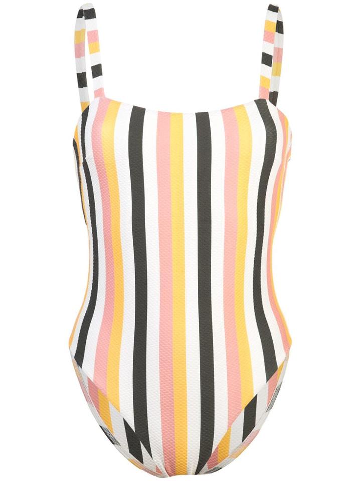 Asceno Striped Swimsuit - Yellow