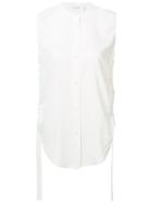 Helmut Lang Band Collar Blouse, Women's, Size: Xs, White, Viscose