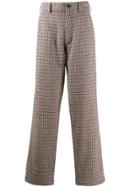 Comme Des Garçons Shirt Hounds-tooth Tweed Trousers - Neutrals