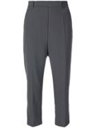 Rick Owens Cropped Tailored Trousers - Grey