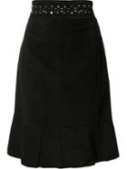 Proenza Schouler Studded Mid Length Skirt - Black