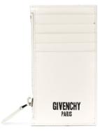 Givenchy Zipped Cardholder Purse - White