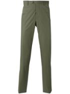 Etro Chino Trousers, Men's, Size: 54, Green, Cotton/spandex/elastane