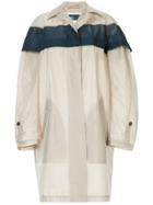 Kolor Colour-block Trench Coat - Nude & Neutrals