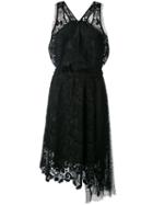No21 - Embroidered Lace Halter-neck Dress - Women - Silk/polyester/acetate - 40, Black, Silk/polyester/acetate