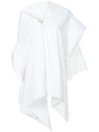 Palmer / Harding Asymmetric Draped Shirt - White