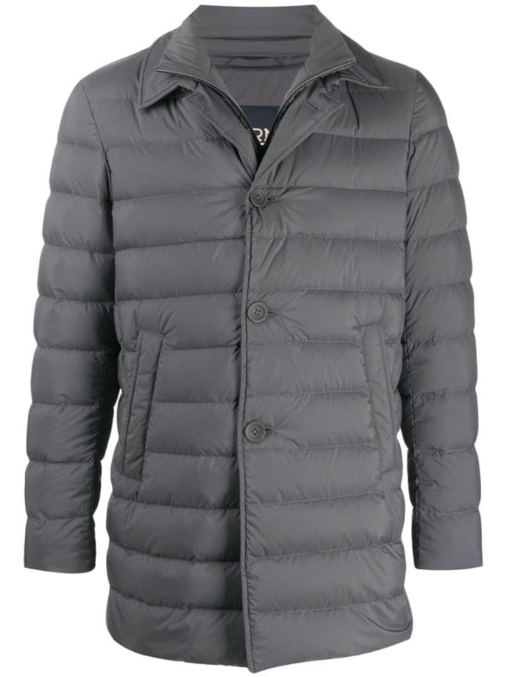 Herno Double-collar Padded Jacket - Grey