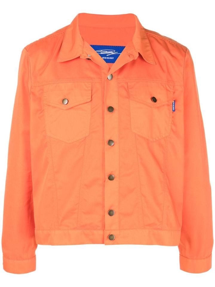 Anton Belinskiy Classic Denim Jacket - Orange