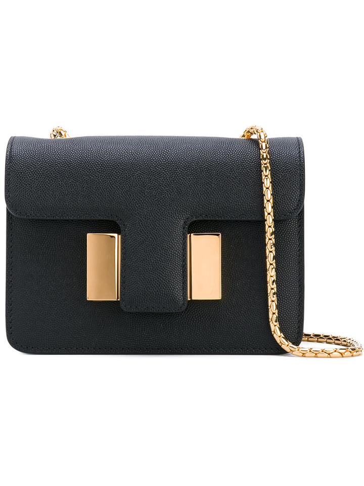 Tom Ford - Chain Shoulder Bag - Women - Patent Leather/brass - One Size, Black, Patent Leather/brass
