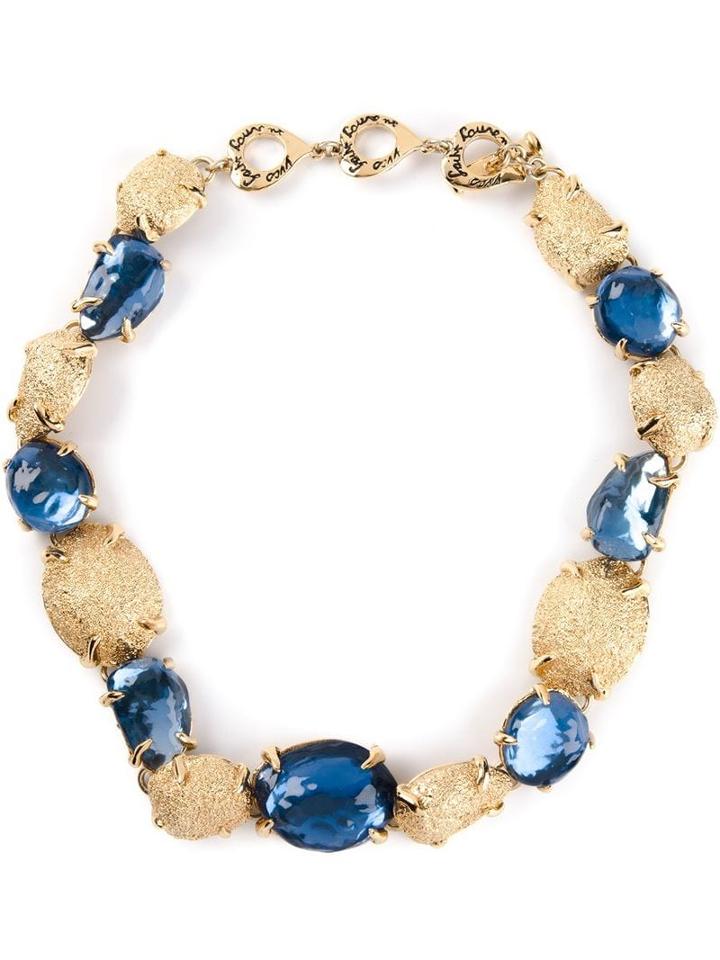 Yves Saint Laurent Pre-owned Crystal Embellished Necklace - Metallic