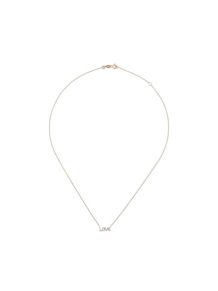 Kismet By Milka 14kt Rose Gold Love Diamond Necklace