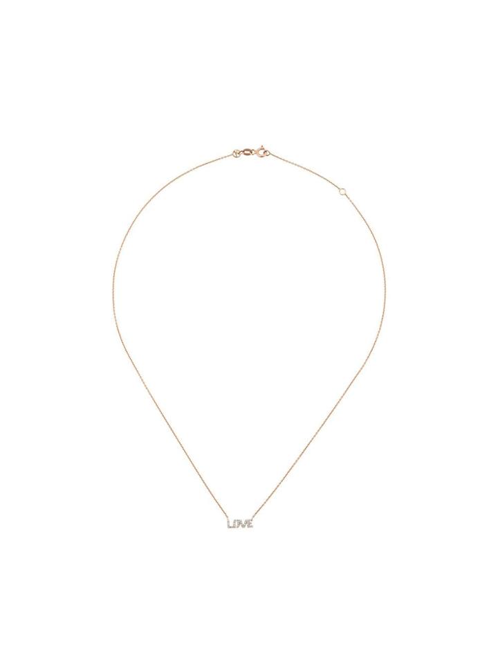 Kismet By Milka 14kt Rose Gold Love Diamond Necklace