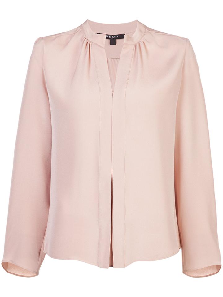 Derek Lam Kara Long Sleeve Blouse - Nude & Neutrals