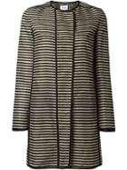 Akris Punto Concealed Zip Striped Coat