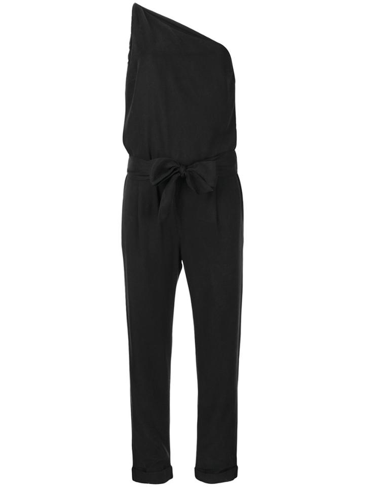 Paige One Shoulder Jumpsuit - Black