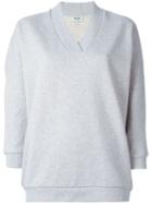 Kenzo Logo Print Sweatshirt, Women's, Size: L, Grey, Cotton