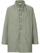 Jil Sander Buttoned Raincoat - Green