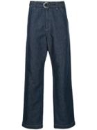 Cerruti 1881 Loose Fit Belted Jeans - Blue