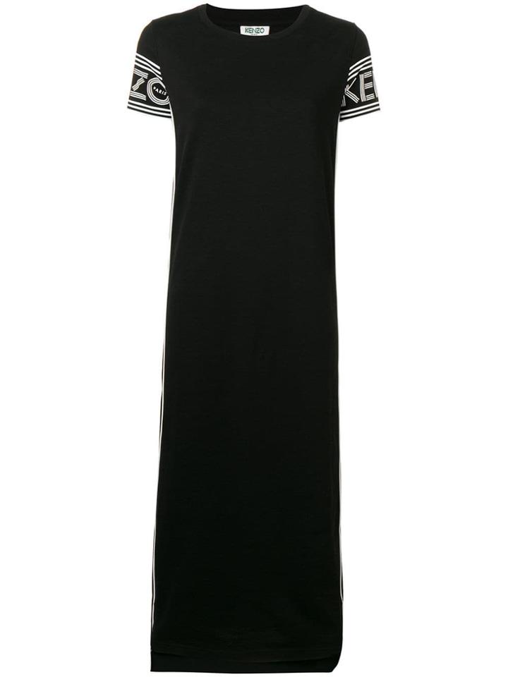 Kenzo Logo Trim Dress - Black