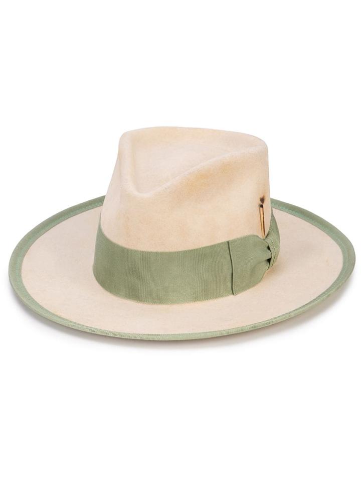 Nick Fouquet Woven Wide-brim Hat - Brown