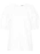 Jil Sander Stitch-detail Blouse - White