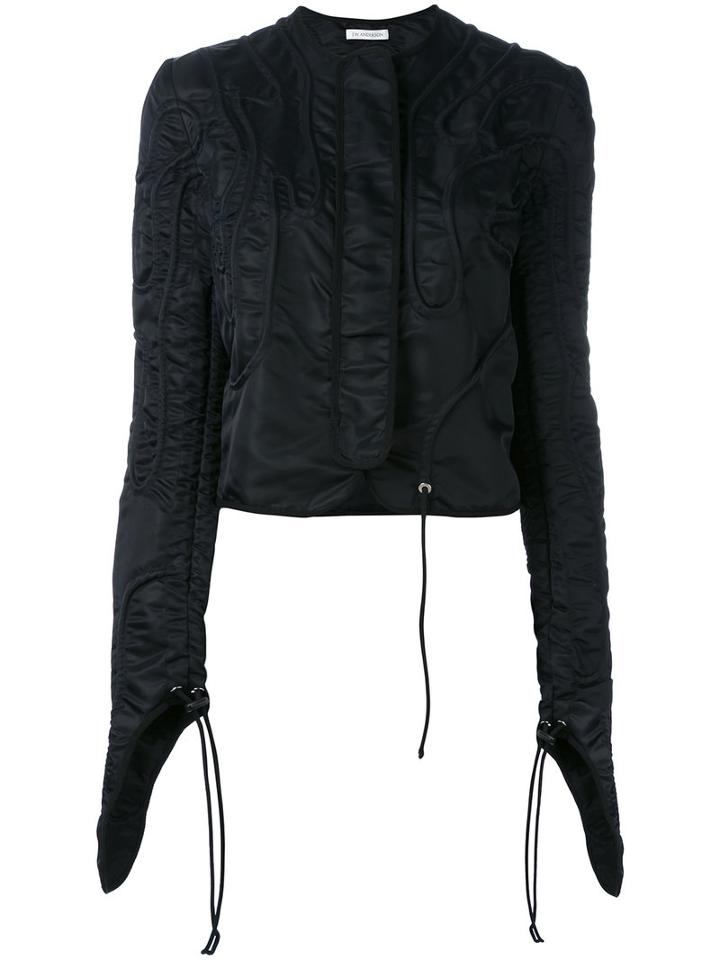 J.w.anderson - Fitted Jacket - Women - Polyamide - 6, Black, Polyamide