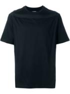 Wooyoungmi Grosgrain Ribbon Appliqué T-shirt, Men's, Size: 48, Black, Cotton