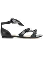 Alexandre Birman Bow Tie Strappy Sandals - Black