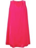 Jil Sander Navy V Neck Dress, Women's, Size: 40, Red, Spandex/elastane/acetate/rayon