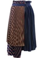 Sacai Sacai 1804139 662 Beige X Navy Cupro/cotton/lyocell - Blue