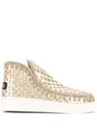 Mou Eskimo Ankle Boots - Gold