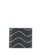 Givenchy Wave Logo Bi-fold Wallet - Black