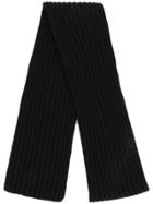 Neil Barrett Ribbed Knit Scarf - Black
