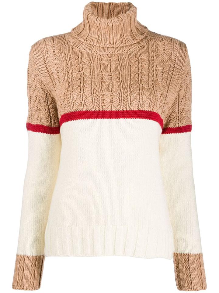 Zanone Cable Knit Jumper - Neutrals
