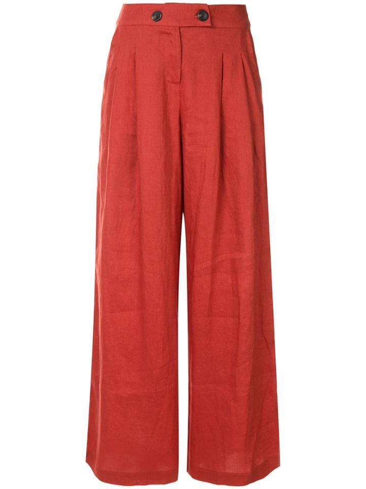 Suboo Rising Sun Wide Leg Trousers - Orange