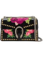 Gucci - Dionysus Floral Shoulder Bag - Women - Leather/metal - One Size, Black, Leather/metal