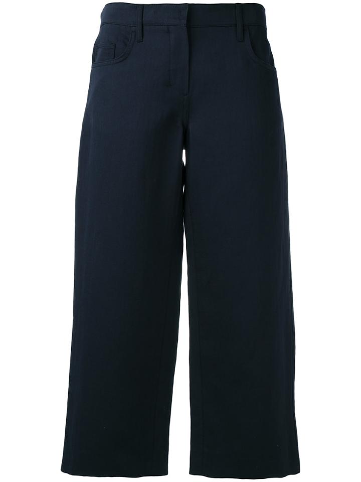 's Max Mara Wide-legged Cropped Trousers - Blue