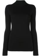 Iro Funnel Neck Jumper, Women's, Size: Large, Black, Wool