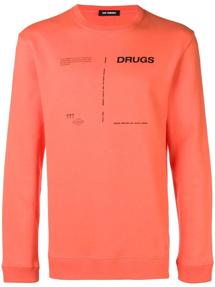 Raf Simons Drugs Sweatshirt - Yellow