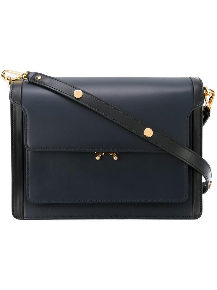 Marni 'trunk' Shoulder Bag, Women's, Blue