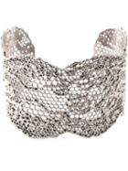 Aurelie Bidermann 'vintage Lace' Cuff, Women's, Grey