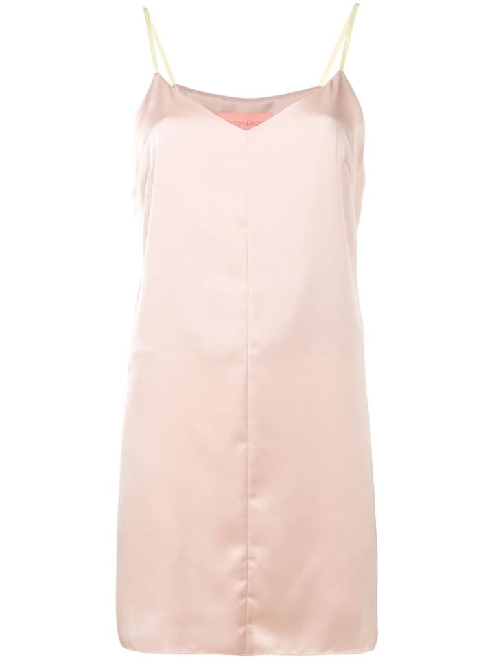 Viktor & Rolf Longline Slip Cami Top - Neutrals