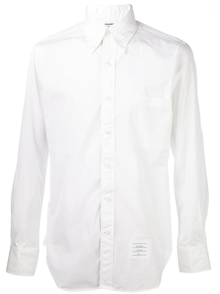 Thom Browne Contrast Fastening Shirt