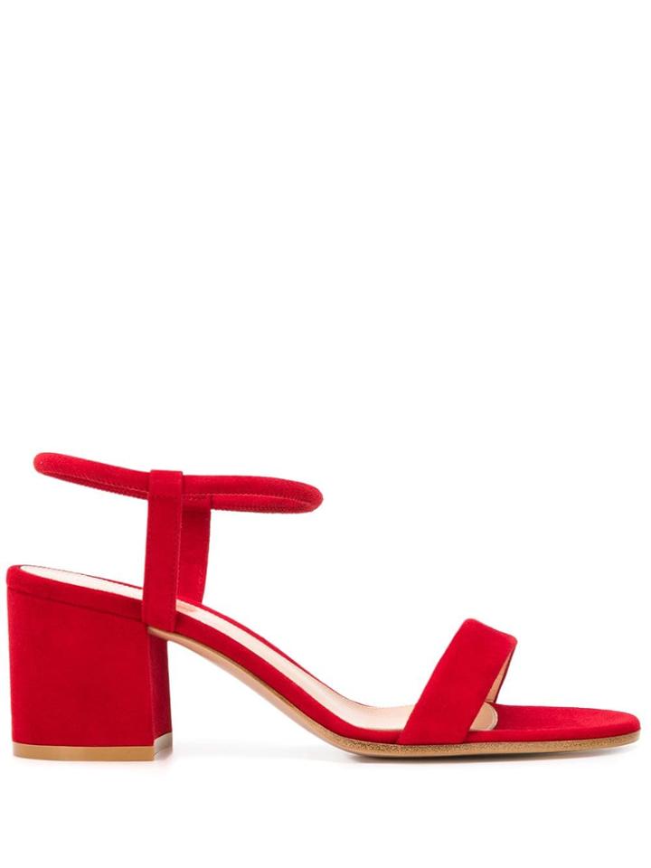 Gianvito Rossi Open Toe Sandals - Red