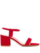 Gianvito Rossi Open Toe Sandals - Red